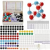 SOUJOY 444 Pieces Chemistry Molecular Model, Organic and Inorganic Modeling Kit, Students Teacher Set with Atoms Bond, Links and, Short Link Remover Tool for Learning Science