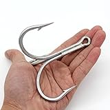 OuwfunCLOL Large Ocean Boat Anchor Hooks Ultra Strong Shark Tuna Triple Treble Hooks Big Game Stainless Steel Barbed Sea Peche Fishing Hook