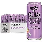 Yachak Yerba Mate Drink, Blackberry, 16 Fl Oz Cans, Pack of 12