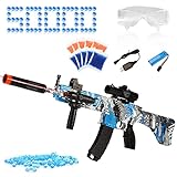 SSPATIOS Gel-Ball-Blaster with 50000 Water Beads, 2 Shooting Modes M-416 Splatter Ball Blaster Automatic Electric Water Gel Blaster for Outdoor Activities Shooting Team Game for Adults Kids Ages 12+