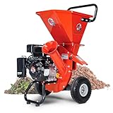 GreatCircleUSA Wood Chipper Shredder Mulcher Heavy Duty Gas Powered 3 in 1 Multi-Function 3' Inch Max Wood Diameter Capacity EPA/CARB Certified Aids in Fire Prevention - Building a Firebreak