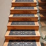 IRONGATE - Stair Treads Stair Case Step Mats - 6 Pack - Rubber - Rugged Sturdy Heavy Duty Commercial Grade - Non Slip Outdoor Indoor Skid Resistant - Floor Tile Drain Pool Balcony Yard - 10x30