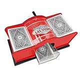 Lencyh Manual Card Shuffler - Professional Card Shuffler Machine | Premium Manual Card Shuffler 2 Deck with Hand Crank | Portable Card Shuffle Machine for Playing Card