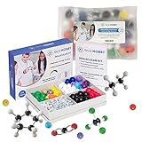 Organic Chemistry Kit with Additional Piece Pack - 239 Piece Kit and 118 Additional Pieces - 357 Total Piece Molecular Model Student or Teacher Pack with Atoms, Bonds and Instructional Guide