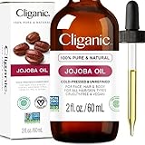 Cliganic Non-GMO Jojoba Oil for Skin, Hair & Face (2oz) | 100% Pure, Natural Cold Pressed Unrefined Hexane Free