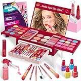 Kids Makeup Kit for Girls - Non-Toxic Real Washable Make Up Set for Little Girls - Pretend Play Toy Birthday Gift Idea for Girls Ages 3, 4, 5, 6, 7, 8, 9, 10 Year Old
