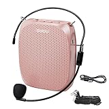 SHIDU Voice Amplifier Teachers,Megaphone Speaker Portable PA System with Microphone Headset(Work of 12hours) Supports MP3 Format Audio for Tour Guides Coaches Yoga Fitness Instructors