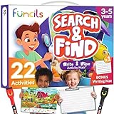 Funcils Preschool Learning Activities - Search and Find for Toddlers, Perfect for Kids, Art and Craft Supplies, Spot it Games, Gifts for Girls and Boys, Educational Toys for Ages 3, 4, 5, 6 Year Old