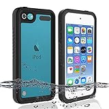 iPod 5 iPod 6 iPod 7 Waterproof Case, Re-Sport Shockproof Dustproof Snowproof Full-Body Protective Case Cover Built-in Screen Protector Compatible iPod Touch 5th/6th/7th - Black