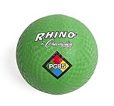 Champion Sports Rhino Playground Balls 8.5'D - Two Ply, Nylon Wound, GREEN