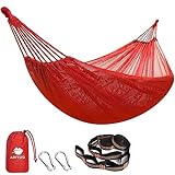 Anyoo Camping Hammock Breathable Fabric Hammock with Tree Straps for Hanging Durable Hammock Up to 450lbs Portable Hammock with Travel Bag,Perfect for Garden Outdoor/Indoor Patio Backyard