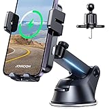 JOYROOM Wireless Car Charger,15W Qi Fast Charging Car Charger Phone Holder Mount, Auto-Clamping Alignment Windshield Dashboard Air Vent Cell Phone Holder for iPhone 15 Pro Max/15 Pro, Galaxy S24 etc