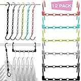 Closet Organizers and Storage,12 Pack Sturdy Closet Organizer Hanger for Heavy Clothes,Upgraded Closet Storage Space Saving Hangers,Magic Closet Organization Clothe Hanger,College Dorm Room Essentials