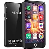 AGPTEK 80GB MP3 Player with Bluetooth and WiFi, 3.5' Full Touch Screen MP4 Player with Spotify, Android Online Music Player with Speaker, FM Radio, Expandable Up to 128GB