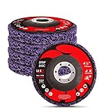 LUCKUT Strip Discs Grinding Disc 4.5'' x 7/8'' Stripping Wheel Clean and Remove Paint Coating Rust Welds Oxidation for Angle Grinder-5 Pack