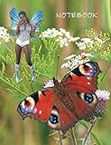 NOTEBOOK: Magical Creatures Notebook Collection - BUTTERFLY. Wide Ruled Composition Notebook, 110 pages. Copybook, Diary, Journal for Girls and Journal for Women. Great Gift Idea