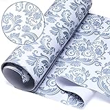 Thenshop 30 Sheets Floral Scented Drawer Liners 14 x 19.5 Inch Dresser Drawer Liner Shelf Liner Non Adhesive Paper Sheets for Kitchen Cabinet Home Shelf Closet (Rustic Style)