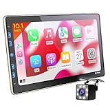 Double Din Car Stereo - 10 inch Touchscreen Car Radio Bluetooth Multimedia Player with Backup Camera Compatible with Carplay, Android Auto, Mirror Link