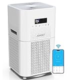 Air Purifiers for Large Room,Jowset 1830 sqft Smart WiFi Air Cleaner and H13 True HEPA Filter Remove 99.97% of Particles, Smoke, Dust,Pet Allergen Reducer Powerful Motor,Works with Alexa