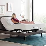 Linenspa Adjustable Bed Frame - Independent Head and Foot Incline - Powerful Quiet Motor - Easy Tool Free Assembly - Lounging - Watch TV - Working - Reading - Ergonomic - Electric Bed Base - Full Size
