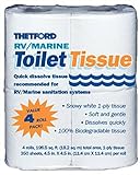 Thetford RV/ Marine Toilet Tissue - Toilet Paper for RV and Marine - 1-ply - 4 rolls - Thetford 20804
