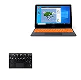BoxWave Keyboard Compatible with Kano PC Touchscreen Laptop and Tablet 1110-01 (11.6 in) - SlimKeys Bluetooth Keyboard with Trackpad, Portable Keyboard with Trackpad - Jet Black