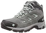 HI-TEC womens Logan Mid Waterproof hiking boots, Charcoal/Cool Grey/Lichen, 9 US