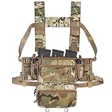 ACETAC S.O.P. Tactical Chest Rig with 5.56/7.62 Magazine Pouch Holder, Pistol Pouch, Wing Pouch, Molle Dangler Pouch