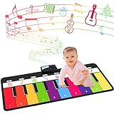 Piano Mat, M SANMERSEN Toddler Piano Mat with 28 Music Sounds Floor Piano Music Keyboard Baby Developmental Toys Learning Educational Toys for 1 2 3 4 5 Year Old Girls Boys Birthday