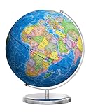 Orionstar 13' Large World Globe with Stand, Educational Globe for Kids Learning, Colorful HD World Map Details, Illuminated Globe Lamp with Stable Heavy Metal Base, Constellation