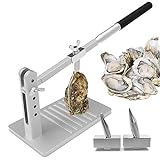 Nuvium Upgraded Stainless Steel Oyster Opener machine Two Cutter Head, All Metal Durable Oyster Shuckers Tool Set, for Home Seafood Workshop Restaurant