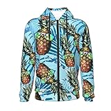 Pineapple Hawaiian Style With Sunglasses Christmas Funny Hoodies For Boys Girl'S 3d Novelty Hoodie Graphic Print For Sweatshirt Black Small