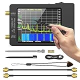 Spectrum Analyzer,Upgraded V0.3.1 Portable TinySA Spectrum Analyzer Handheld Tiny Frequency Analyzer,MF/HF/VHF Input for 0.1MHZ-350MHZ and UHF Input for 240MHZ-960MHZ with 2.8 Inch Touch Screen