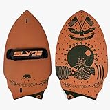 SLYDE Wedge Californian Body Surfing handboard/Handplane with Embedded Camera Attachment, Leash Plug and Adjustable Hand Strap (Pilsner Orange and Army Green)