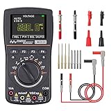 ARTISTORE Oscilloscope Multimeter, LM2020 New Upgraded with Test Leads Kits, Professional LED Handheld Oscilloscope with 2.5 Msps high Sampling, Waveform Capture Function, DCAC VoltageCurrent Test