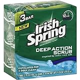 Irish Spring Deep Action Scrub Bar Soap 3 Pack