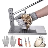 HILAZA Oyster Shucker Machine, Oyster Clam Shucking Tool Set Comercial Oyster Opener Kit