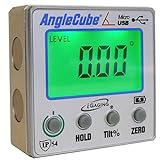 iGaging Angle Gage Backlit Digital Electronic Magnetic Level/Protractor/Bevel Gauge Angle Cube Gen 3