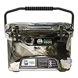 Frosted Frog Desert Camo 20 Quart Ice Chest Heavy Duty High Performance Roto-Molded Commercial Grade Insulated Cooler