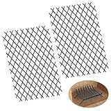 GCGOODS Fireplace Grate Ember Retainer, Steel Retainer Ember for Fireplace Grates, Fireplace Burning Accessory, Fit for Most Fireplace Indoor & Outdoor, Black, 2 Pack (16 x 10 inch)