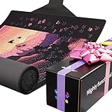 Puzzlup Puzzle Mat Roll Up 1500 Pieces - 26 x 47 Inches - Portable Non Slip Jigsaw Puzzle Keeper - Suited for Puzzles of 500, 1000 or 1500 Pieces