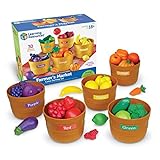 Learning Resources Farmer's Market Color Sorting Set - 30 Pieces, Ages 18+ months Pretend Play Toys for Toddlers, Play Food for Toddlers, Play Kitchen for Toddlers, Stocking Stuffers