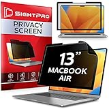 SightPro Easy On/Off Privacy Screen for MacBook Air 13 Inch (2018, 2019, 2020, 2021, M1) Laptop Privacy Filter and Anti-Glare Protector