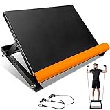 Kphico Professional Slant Board,4 Level Adjustable Incline Board Calf Ankle Stretcher,Non-slip Stretch Board with 2 Tension Ropes for Calf Stretching,400 lbs Weight Capacity,15.4' x 13'(Black)