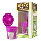 PERFECT POD Cafe Fill Deluxe Reusable K Cup Coffee Pod | Compatible with Keurig 2.0 1.0 K-Mini Plus K-Classic K-Elite K-Latte K-Compact K-Cafe & Select Other Single Serve Coffee Makers