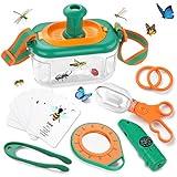 SERRELIM Bug Catcher Kit for Kids, Kids Outdoor Explorer Kit with Bug Collector, Whistle, Compass, Magnifying Glass, Bug Catching Kit Toy for Kids Age 3 4 5 6 7