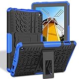 ROISKIN Dual Layer Shockproof Impact Resistance Kids Drop Protection Case with Updated Kickstand for All-New Fire 7 Tablet Case 2022 12th Generation Not fit Samsung Case