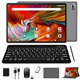 Tablet 2024 Newest Android Tablet 10 Inch Tablet 2 in1Tablet with Keyboard octa-core Tablet with128GBROM 1TB Expand 2.4G/5G WiFi Tablet HD Screen13MP Camera 7000mAh/Bluetooth 5.0/Mouse/Stylus/Case