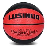 MKOBAT 29.5' Weighted Training Basketball Indoor Outdoor Heavy Weight Training Basketball for Improving Ball Handling Shooting Passing and Training Dribbling Drills |3lbs, Size 7 Heavy Basketball