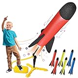 Toy Rocket Launcher for kids – Shoots Up to 100 Feet – 6 Colorful Foam Rockets and Sturdy Launcher Stand, Stomp Launch Pad - Fun Outdoor Toy for Kids - Gift Toys for Boys and Girls Age 3+ Years Old